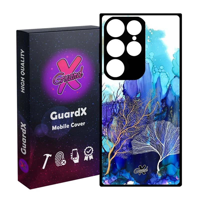 کاور گارد ایکس طرح آبرنگی مدل Glass10292 مناسب برای گوشی موبایل سامسونگ Galaxy S24 Ultra