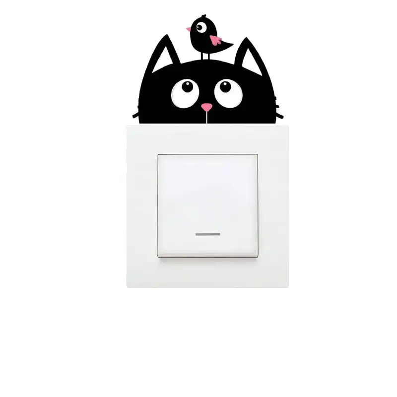 استیکر کلید و پریز مدل گربه و جوجه