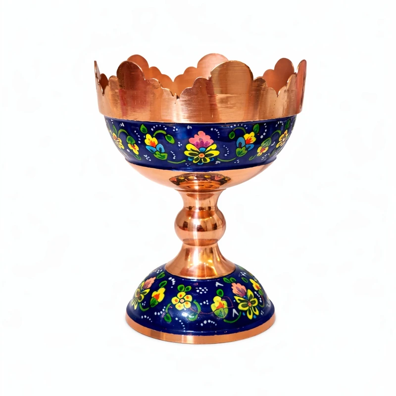 آجیل خوری مسی نگارستان نیلی مدل پرداز کد a12