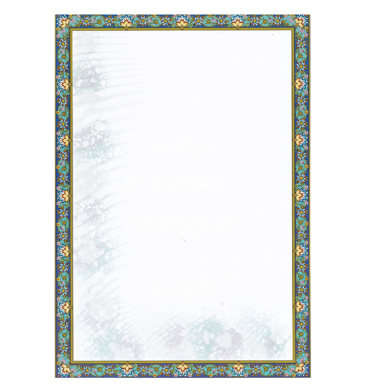 کاغذ تذهیب A4 مدل ابر و باد کد 101 بسته 10 عددی