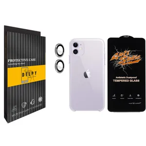 محافظ لنز دلپی مدل Gorilla مناسب برای گوشی موبایل اپل Iphone 11 به همراه محافظ صفحه نمایش