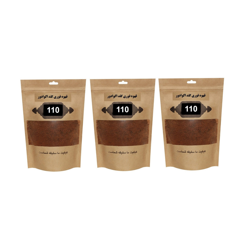 قهوه فوری گلد اکوادور 110 - 500 گرم بسته 3 عددی