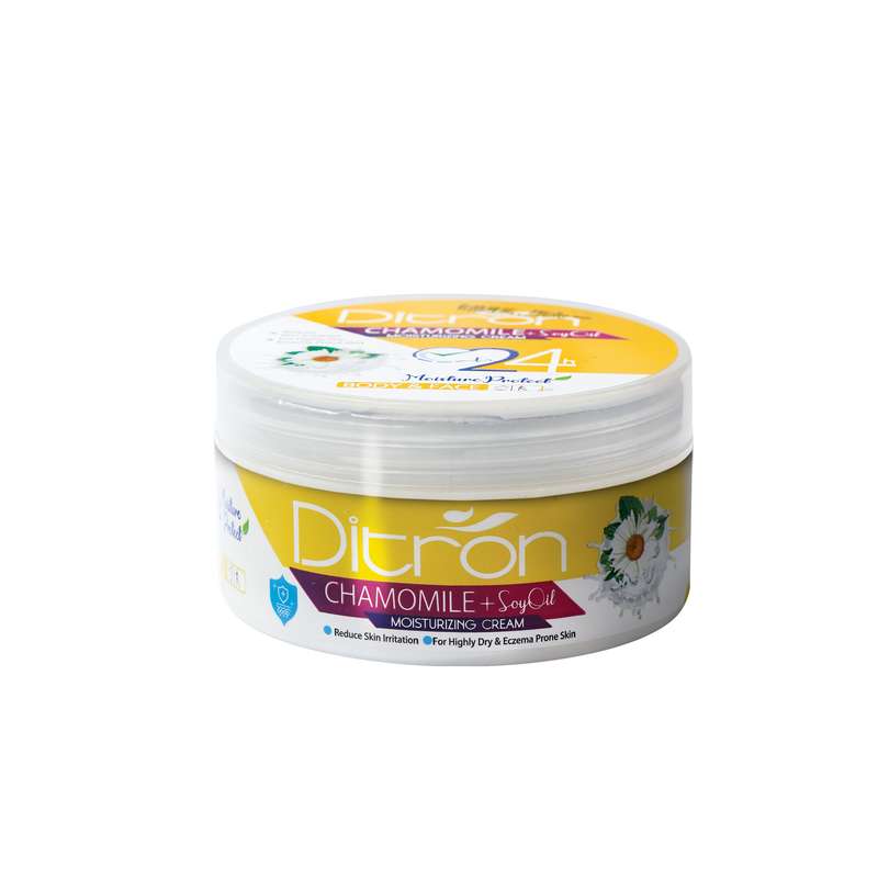 کرم مرطوب کننده دیترون مدل CHAMOMILE+SOY BEEN OIL حجم 200 میلی لیتر کرم مرطوب کننده دیترون مدل CHAMOMILE+SOY BEEN OIL حجم 200 میلی لیتر