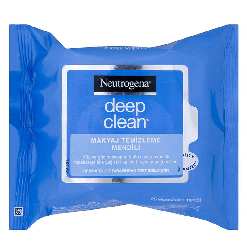 دستمال مرطوب نوتروژینا مدل Deep Clean بسته 25 عددی دستمال مرطوب نوتروژینا مدل Deep Clean بسته 25 عددی