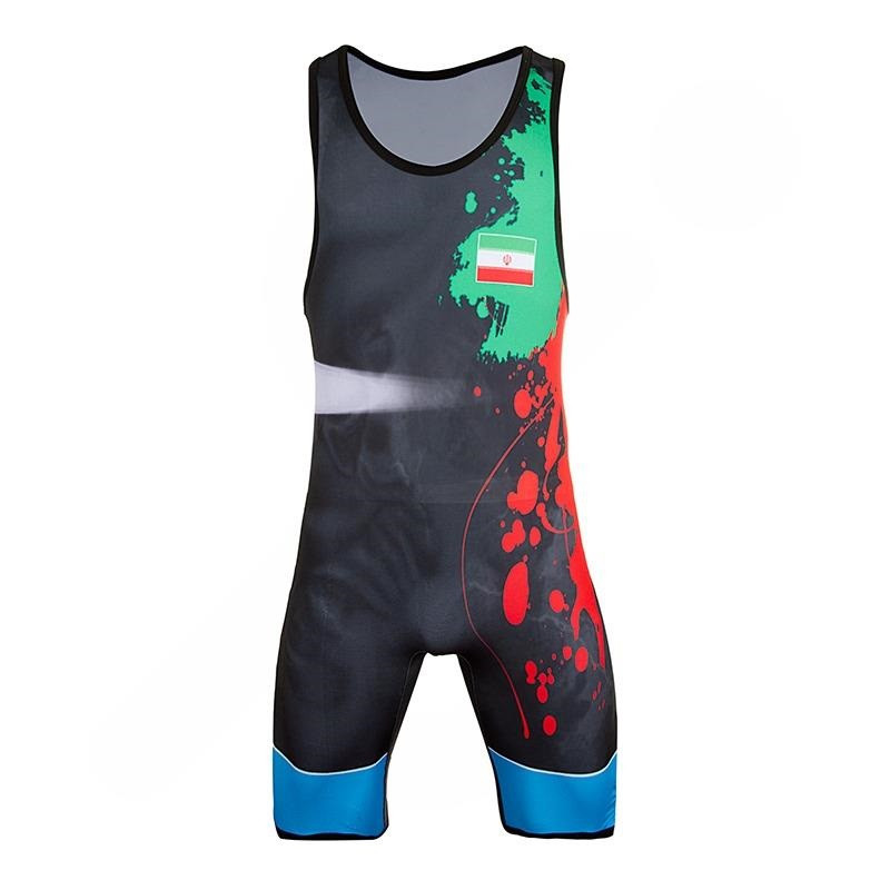  دو بند کشتی مردانه مدل ISPS Wrestling Singlet