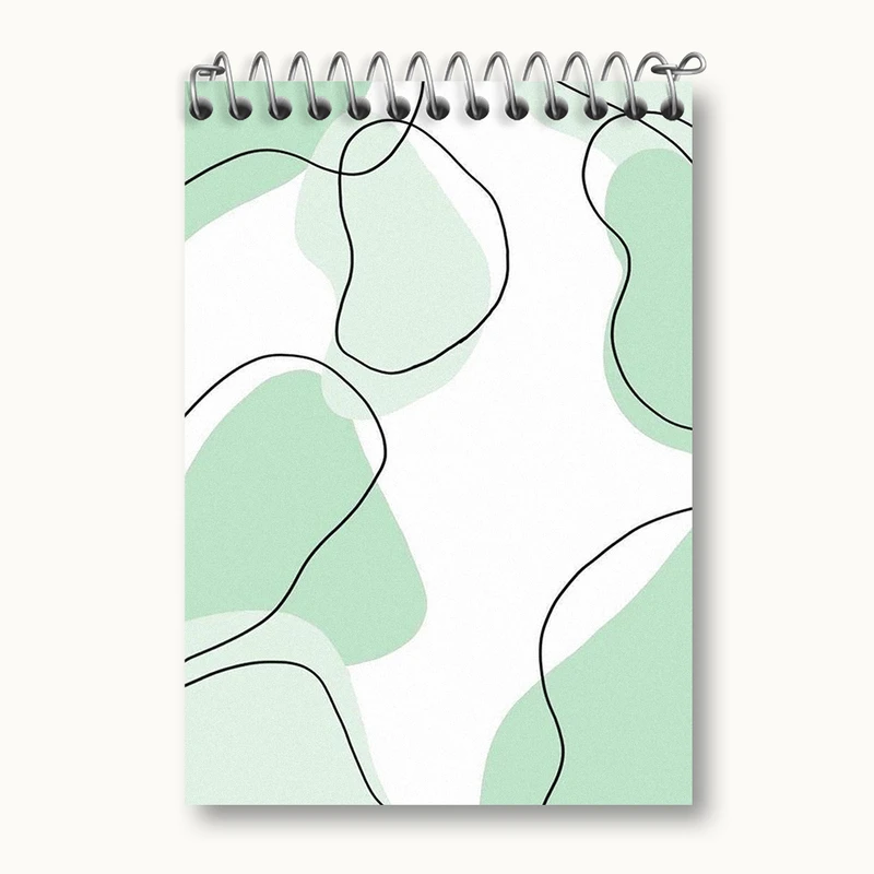 دفتر یادداشت 50 برگ خندالو طرح لکه رنگ مینیمال کد N1866