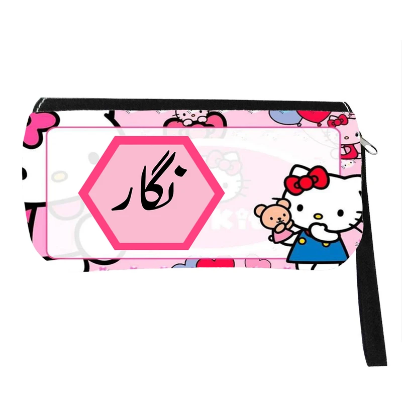 جامدادی پاد آفرین مدل فانتزی کارتونی طرح دخترانه اسم نگار کد p669