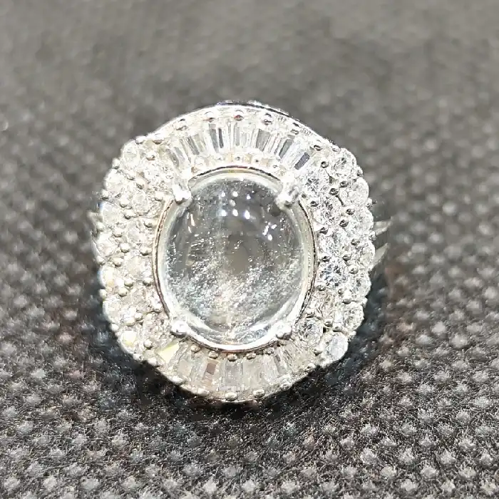 انگشتر نقره زنانه مدل سنگ در نجف کد 390