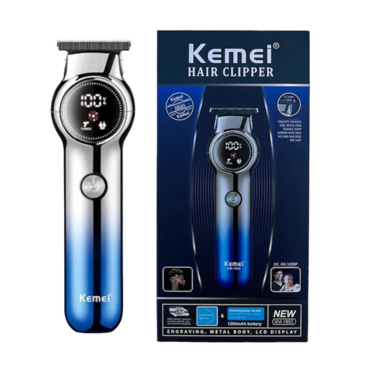 ماشین اصلاح موی صورت کیمی مدل KM-1852 -  - 3