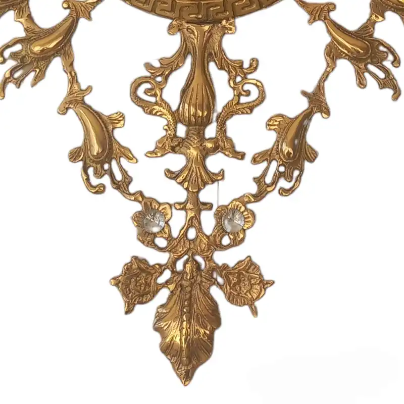 ساعت دیواری برنجی مدل سیمرغ درخشان کد747