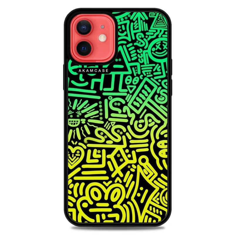 کاور آکام مدل AMC-WA12-DOODLE16 مناسب برای گوشی موبایل اپل iPhone 12