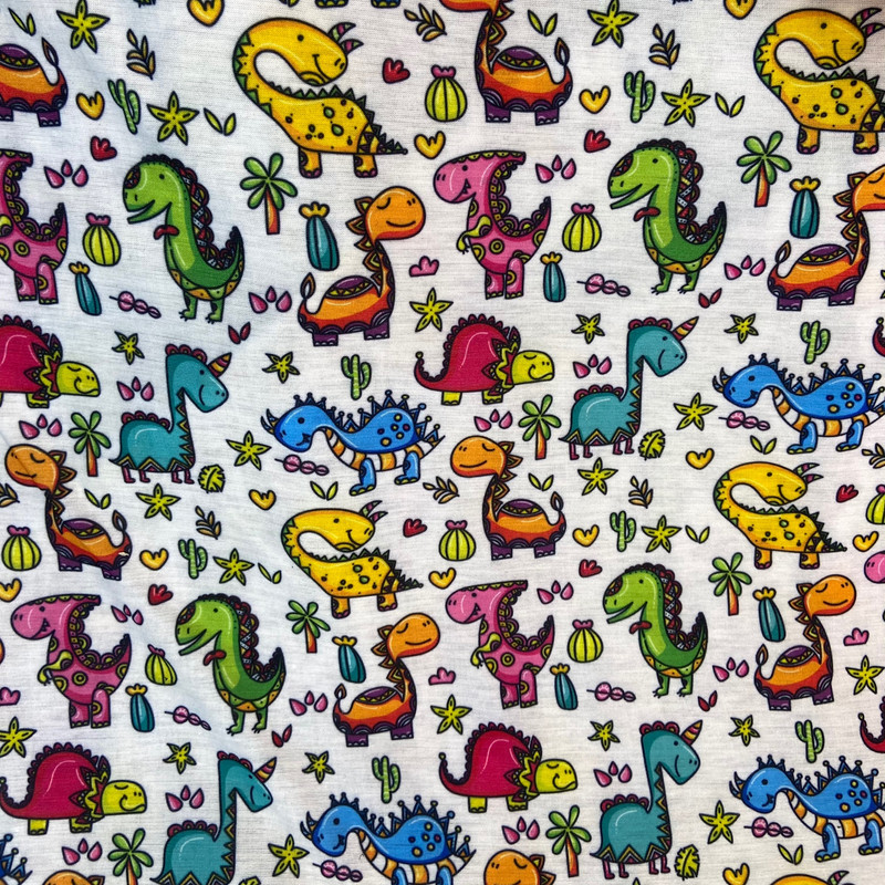 پارچه لباس طرح دایناسور مدل pesarone