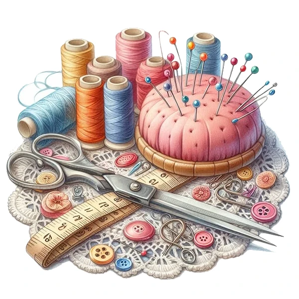  استیکر پارچه و لباس پاد آفرین طرح شغل خیاطی کد 4046