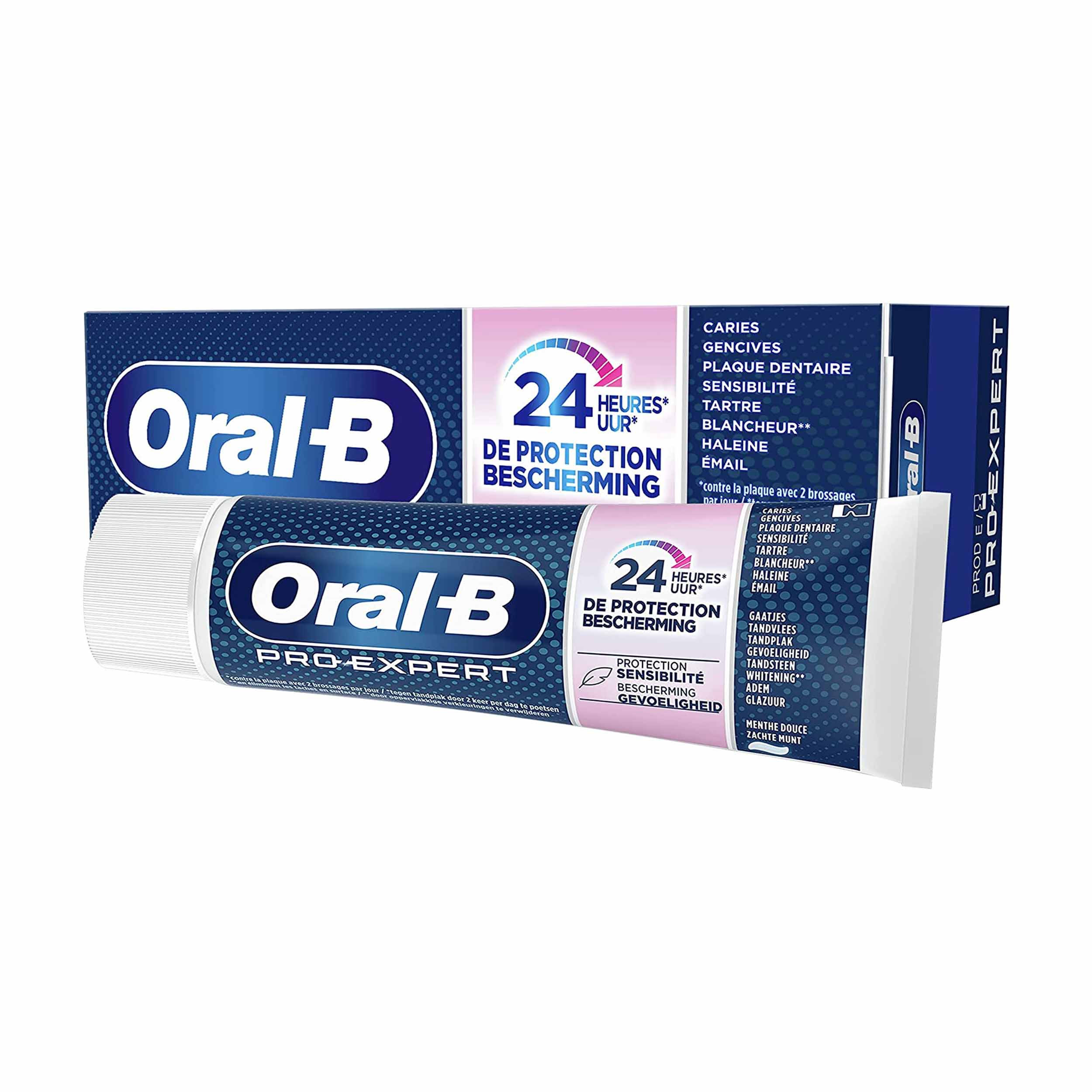 خمیر دندان اورال-بی مدل Pro Export 24 Hours حجم 75 میلی لیتر