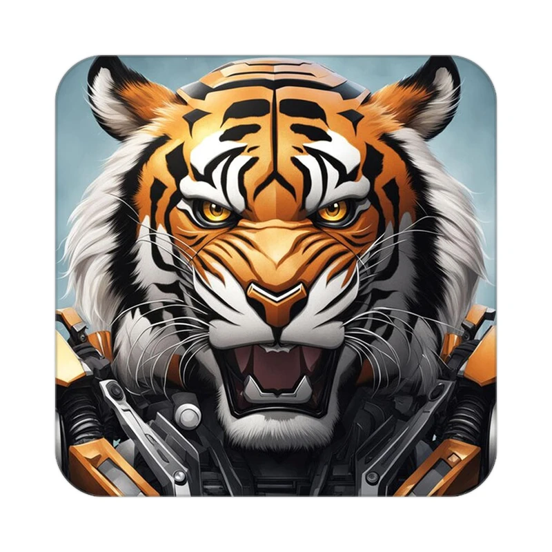 زیر لیوانی کاکتی طرح شیر مدل mp24035