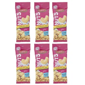 مغز بادام هندی نمکی گلستان - 30 گرم  بسته 6 عددی