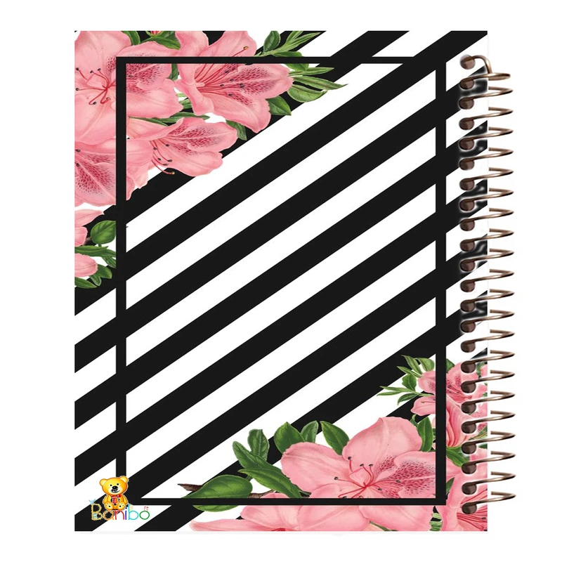 دفتر مشق 100 برگ بانیبو طرح گل کد 122