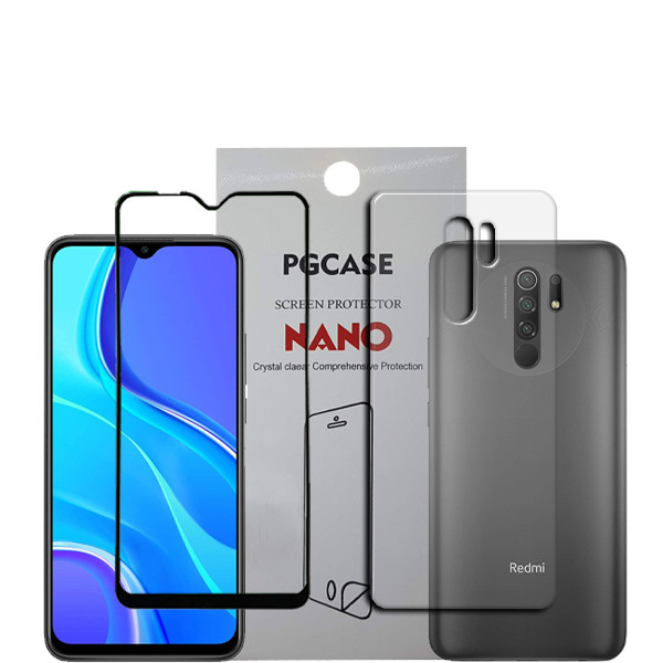 محافظ صفحه نمایش سرامیکی مدل Star Max مناسب برای گوشی موبایل شیائومی MI Redmi 9 به همراه محافظ پشت گوشی