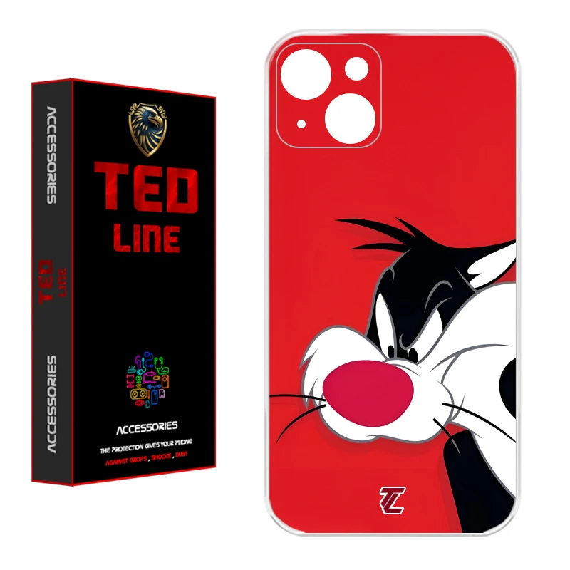 کاور تدلاین طرح کارتون سیلوستر کد 1221 مناسب برای گوشی موبایل اپل Iphone 13 / 14