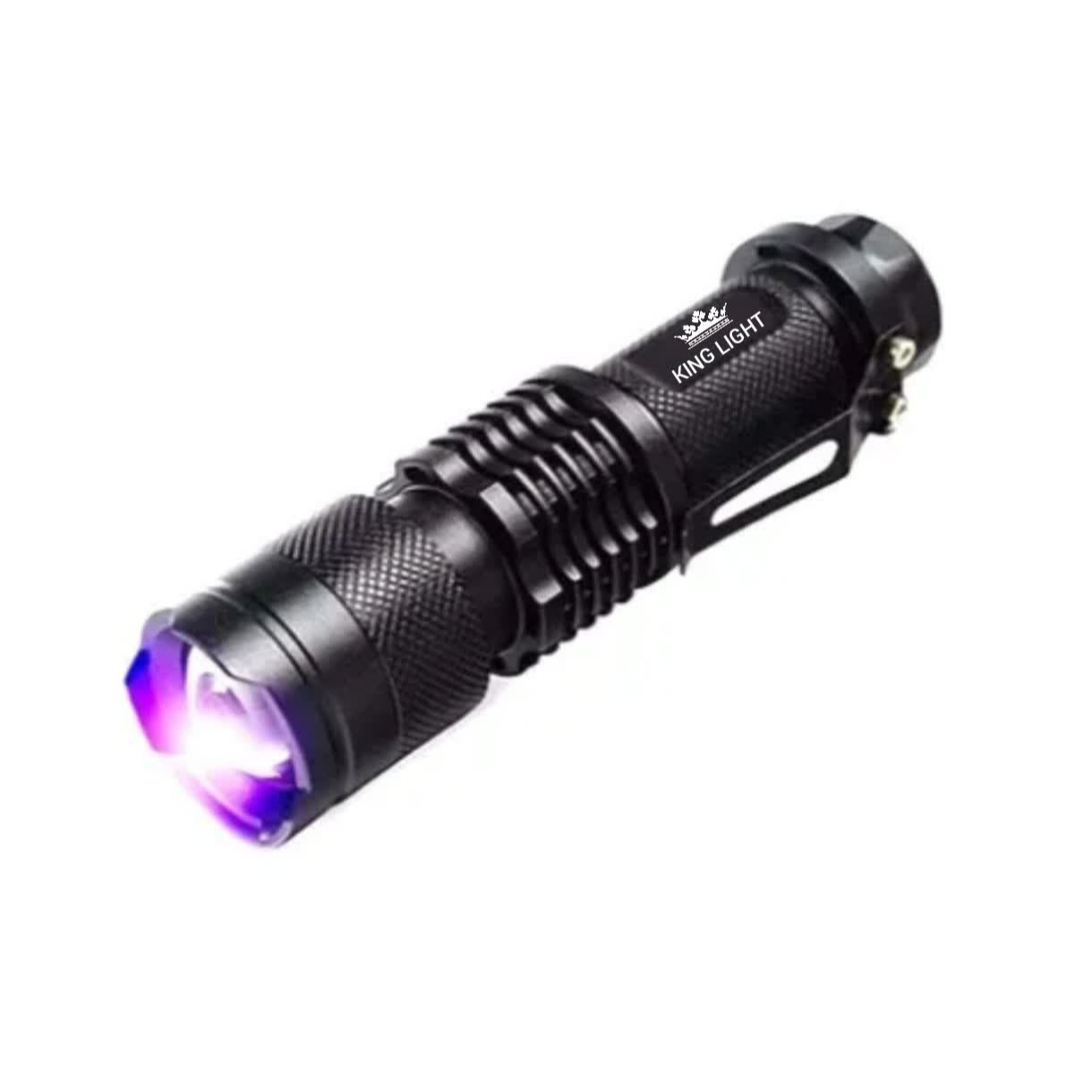 چراغ قوه دستی کینگ لایت مدل UV-1290 با نور بنفش چراغ قوه دستی کینگ لایت مدل UV-1290 با نور بنفش