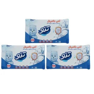 دستمال مرطوب تنو مدل آتنا مجموعه 3 عددی