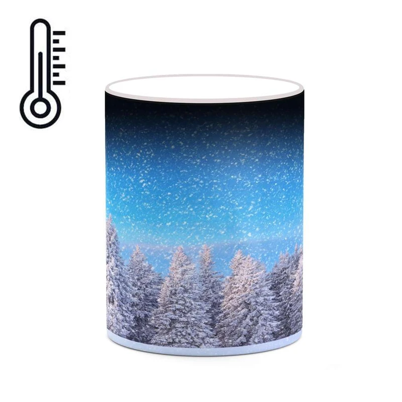 ماگ حرارتی کاکتی مدل منظره برفی کد mgh18484