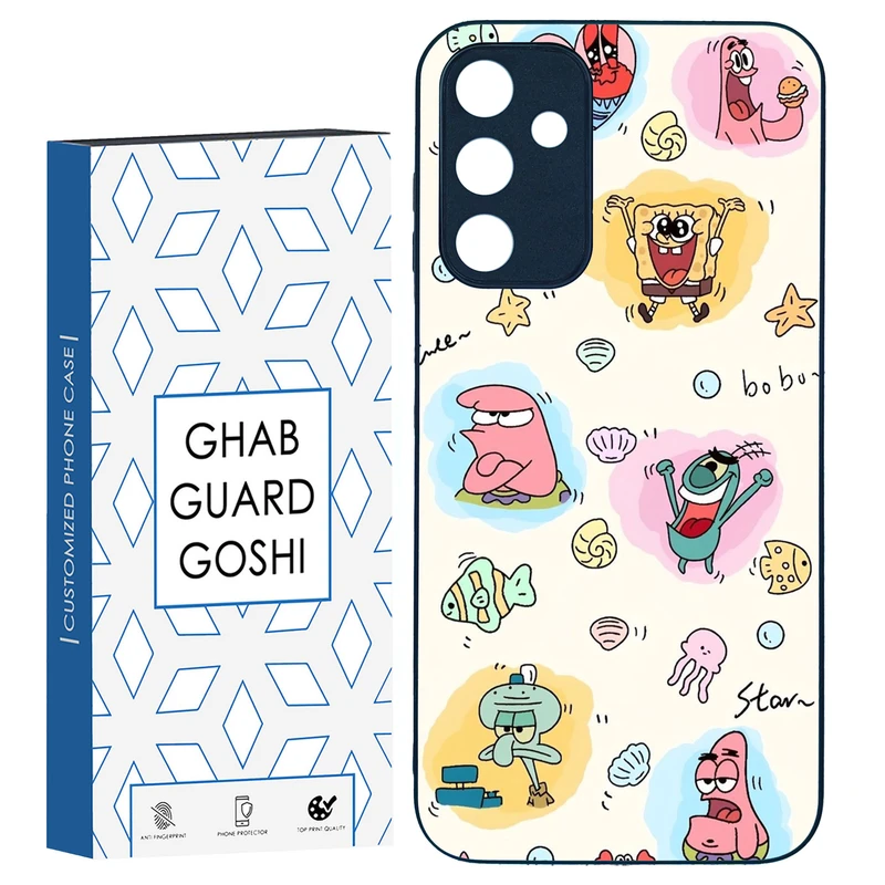 کاور قاب گارد گوشی طرح باب و پاتریک کد TPU-198 مناسب برای گوشی موبایل سامسونگ Galaxy A15