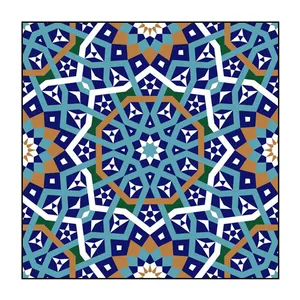 کاشی گلاک مدل اسلیمی طرح سنتی ایرانی کد TT117