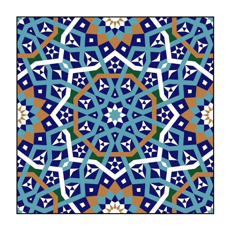 کاشی گلاک مدل اسلیمی طرح سنتی ایرانی کد TT117