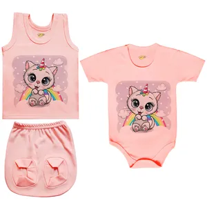 ست 3 تکه لباس نوزادی کارانس مدل PRSZS-3190