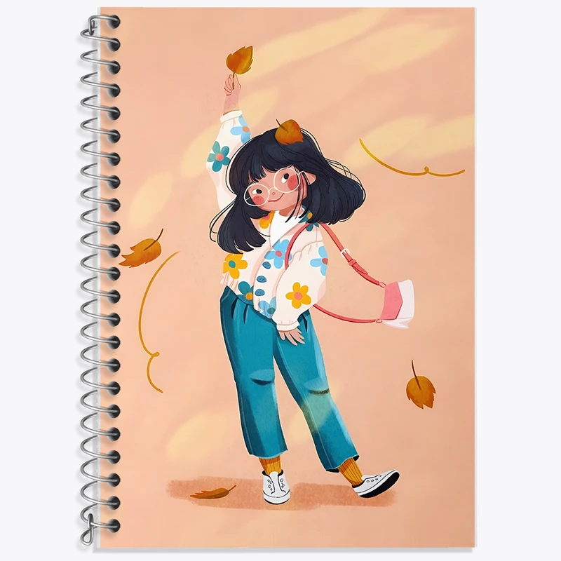 دفتر لغت 50 برگ خندالو طرح دخترانه کد F8236