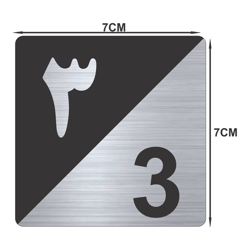 تابلو نشانگر طرح پلاک واحد شماره سه مدل TR-92
