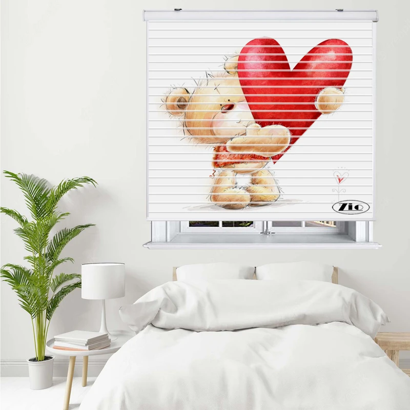 پرده زبرا زیو مدل سیلوئت K3067 سایز 150x150 سانتی متر