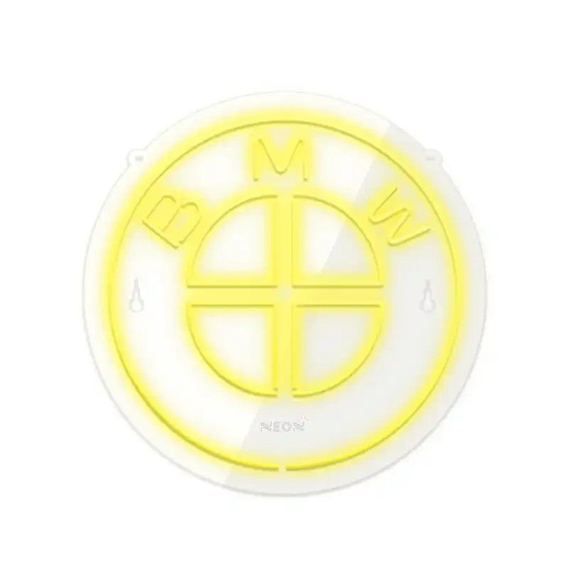 چراغ دیواری نئون دیزاین طرح Bmw_YL