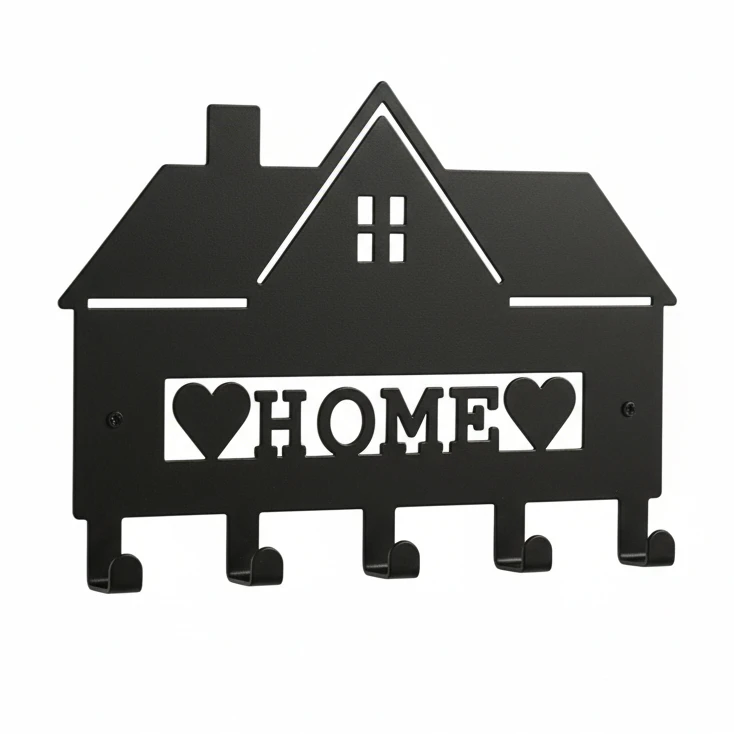 عکس شماره 2 : جاکلیدی فلزی مدل home