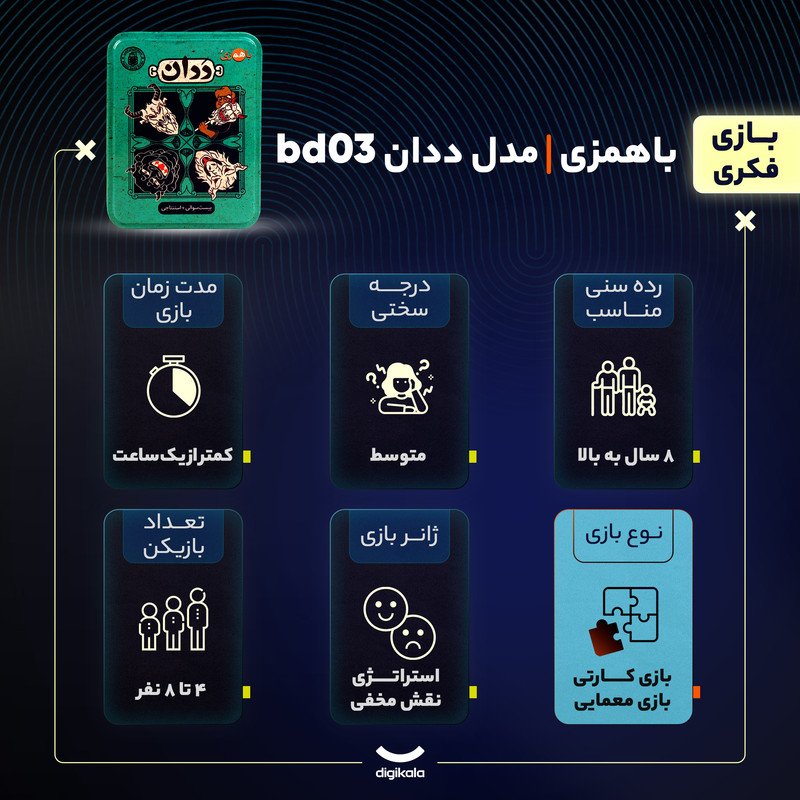 بازی فکری باهمزی مدل ددان bd03