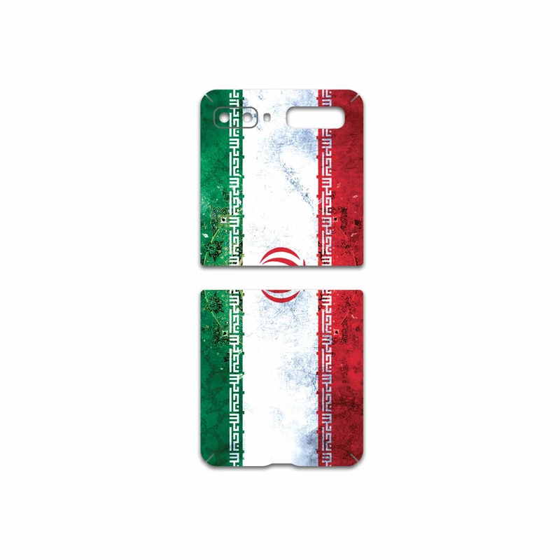 برچسب پوششی ماهوت مدل Iran-Flag-1 مناسب برای گوشی موبایل سامسونگ Galaxy Z Flip