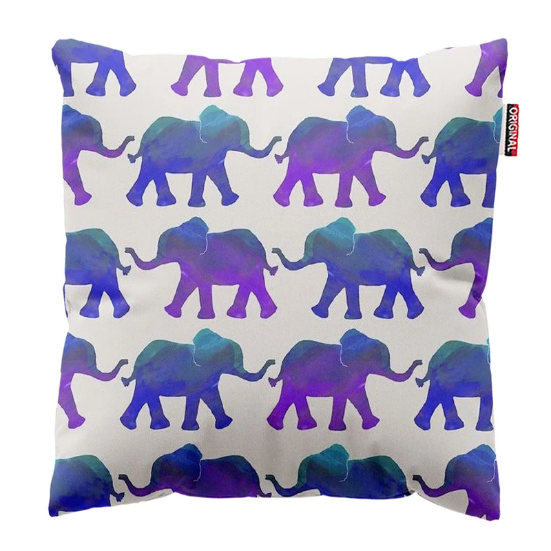 کوسن پاد آفرین طرح فیل کد 3708 سایز 30*30 سانتی متر