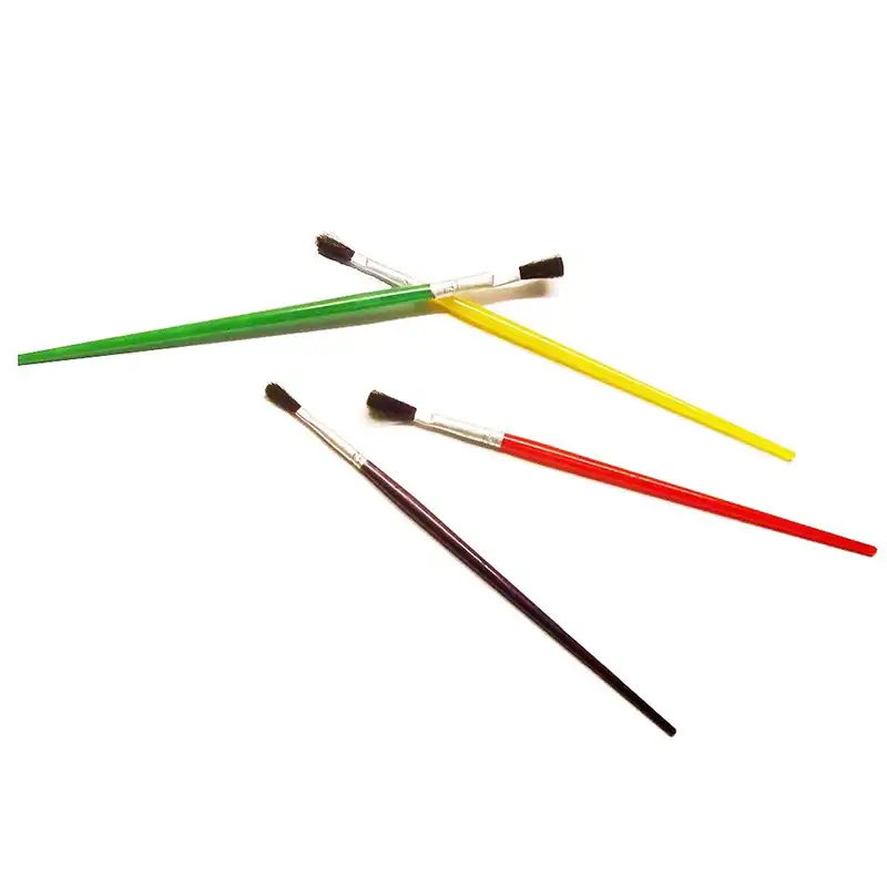 قلم مو نقاشی مدل مهد کودک کد 6-1 مجموعه 6 عددی