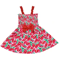 پیراهن بدون آستین یقه باز دخترانه دل آویز مدل H386