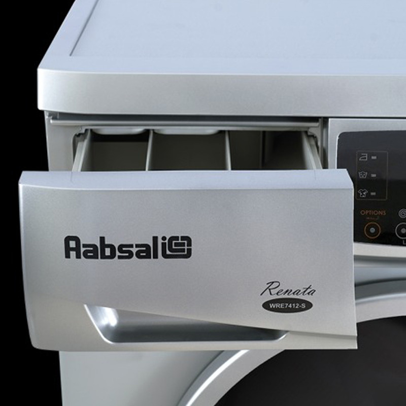 ماشین لباسشویی 7 کیلوگرم اتوماتیک آبسال مدل WRE7412-S