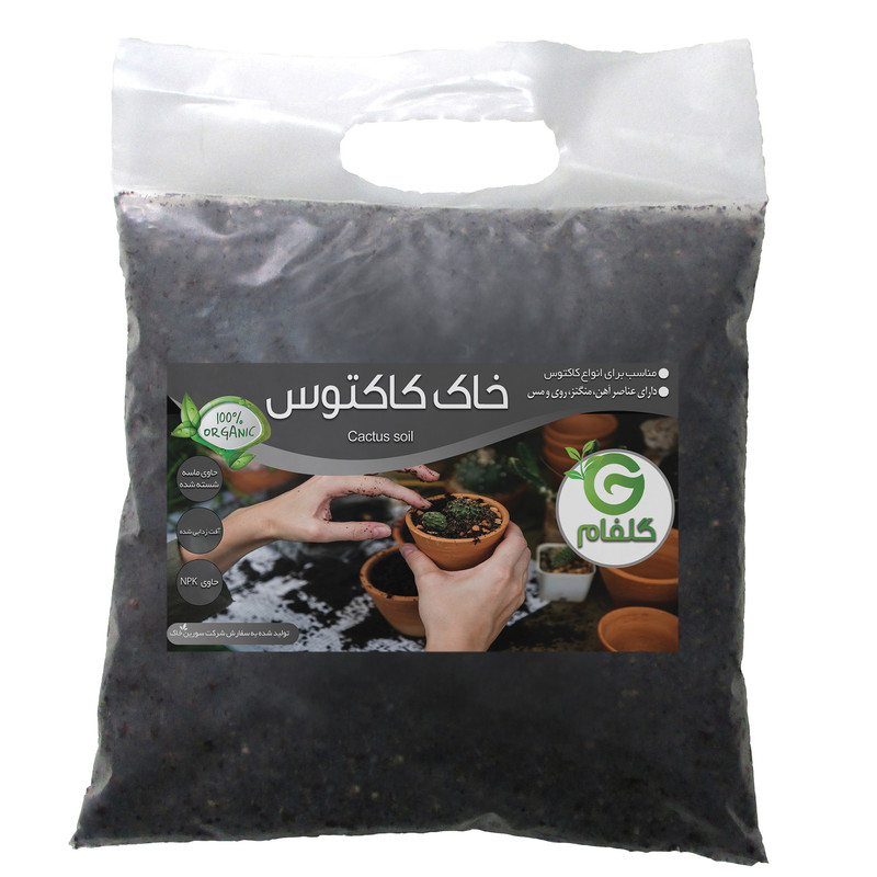 خاک کاکتوس گلفام مدل GC02 حجم 2 لیتر