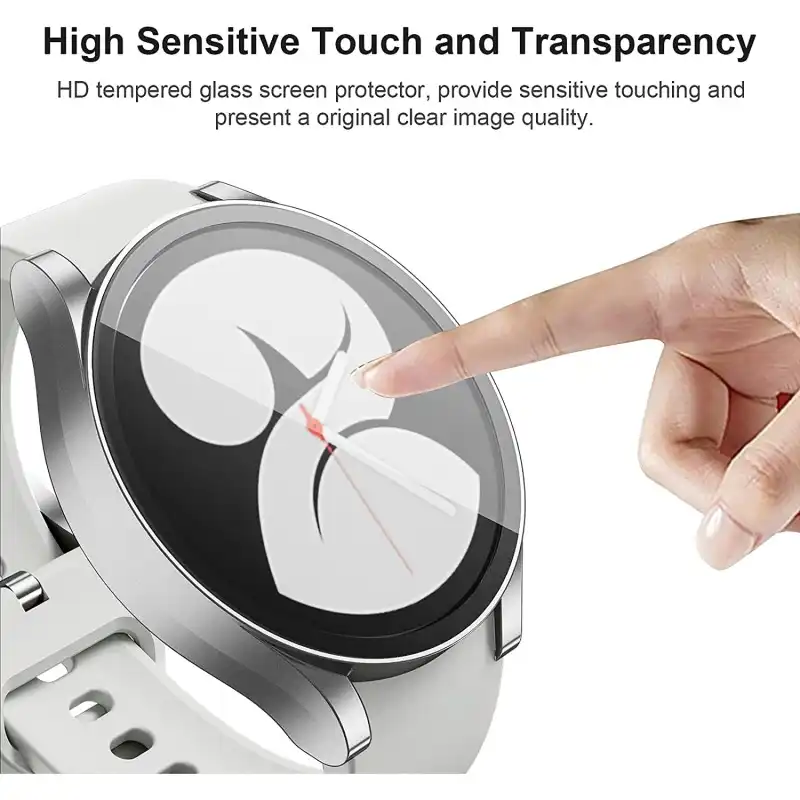 کاور مدل TEMP-GC مناسب برای ساعت هوشمند سامسونگ Galaxy Watch 4 44mm به همراه محافظ صفحه نمایش