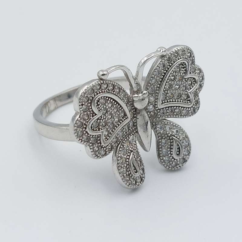 انگشتر نقره زنانه مدل جواهری کد 20556