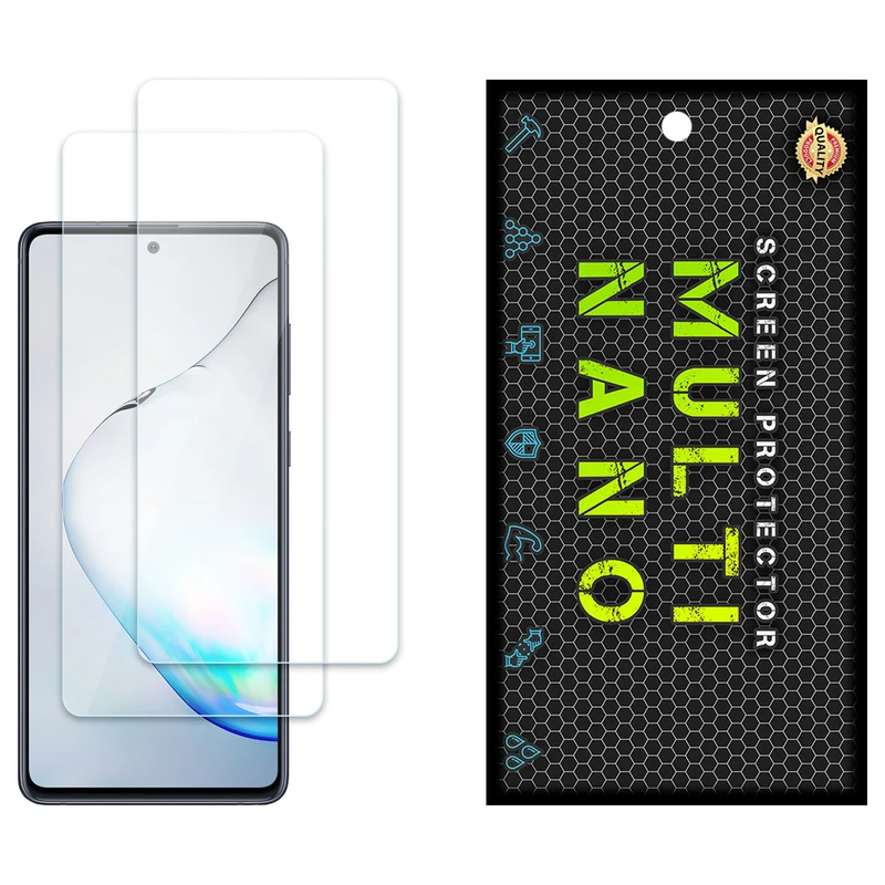 محافظ صفحه نمایش مولتی نانو مدل X-S2N مناسب برای گوشی موبایل سامسونگ Galaxy Note 10 Lite بسته دو عددی