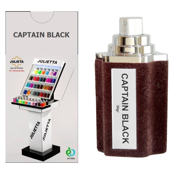  ادو پرفیوم مردانه ژولییتا مدل Captain Black حجم 30 میلی لیتر
