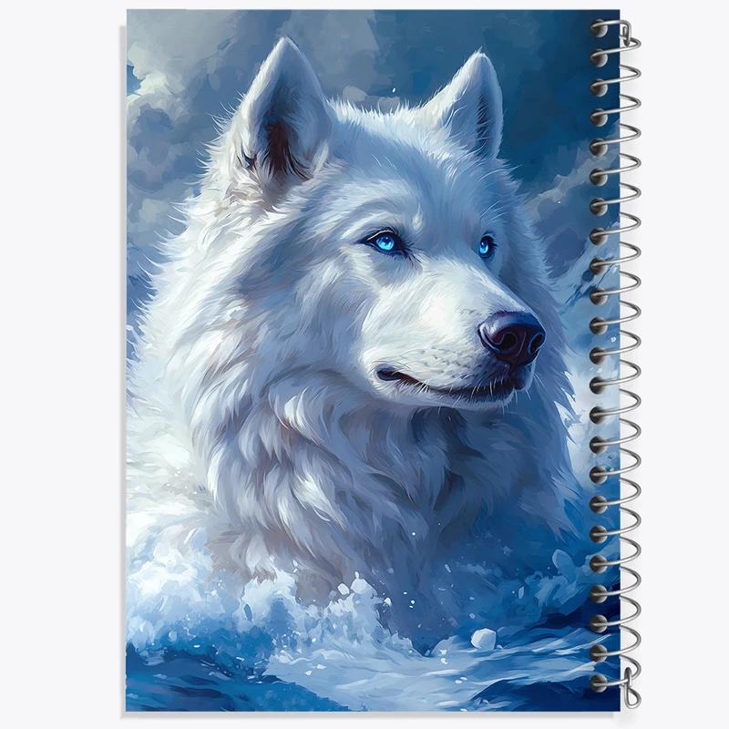 دفتر مشق 100 برگ خندالو طرح سگ هاسکی کد F5317