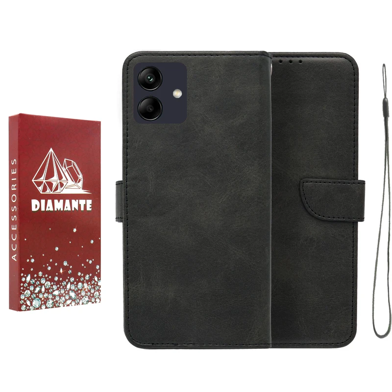 کیف کلاسوری دیامانته مدل Scusa Rd مناسب برای گوشی موبایل سامسونگ Galaxy M13 5G به همراه بند آویز