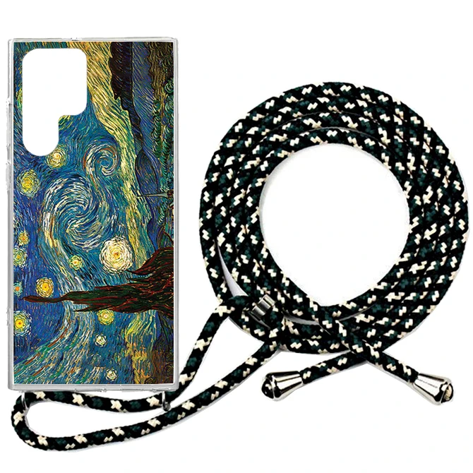کاور طرح Starry مناسب برای گوشی موبایل سامسونگ  Galaxy S23 Ultra به همراه بند