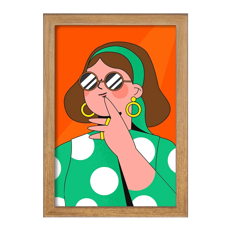 تابلو خندالو مدل دختر قوی Girl Power کد 28936